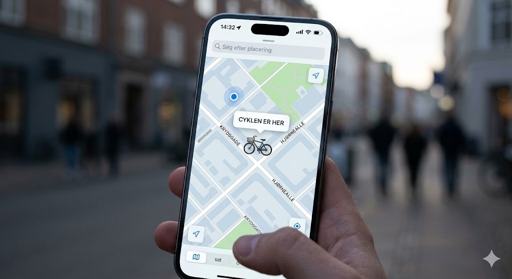 Ringklokke til Cykel med Integreret Tracker-skjuler – Anti-tyveri – Sort